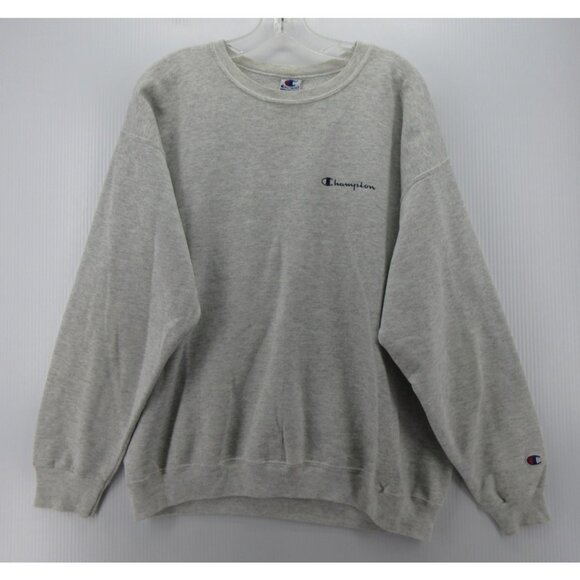 VINTAGE Champion Sweatshirt Large Pullover 90s Y2K Crewneck Knit * - Picture 1 of 13